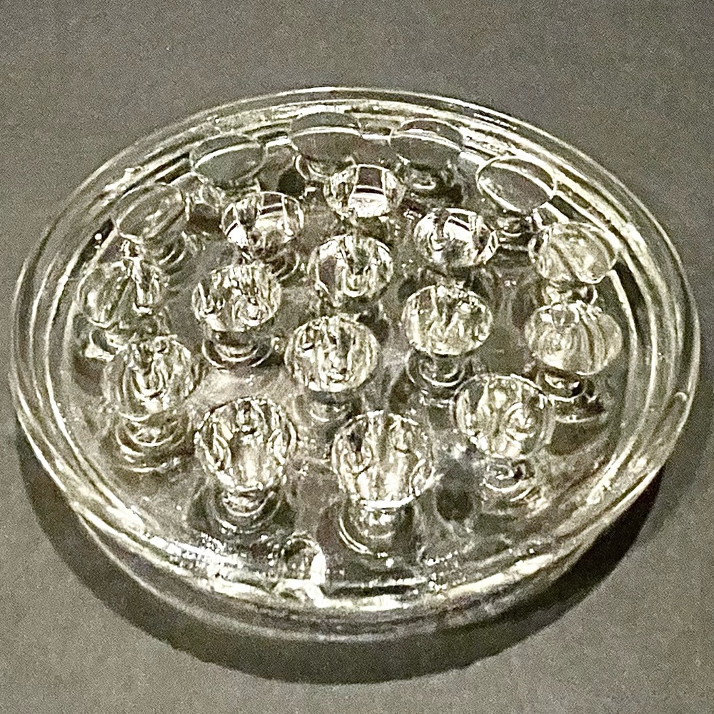 Vintage Glass Mid Century Flower Frog. Great Condition, No Chips, No Cracks.